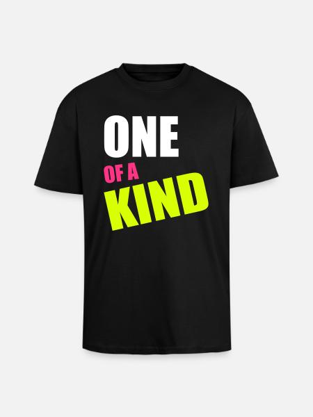 One Of A Kind - Unisex Oversized Heavyweight T-shirt - black