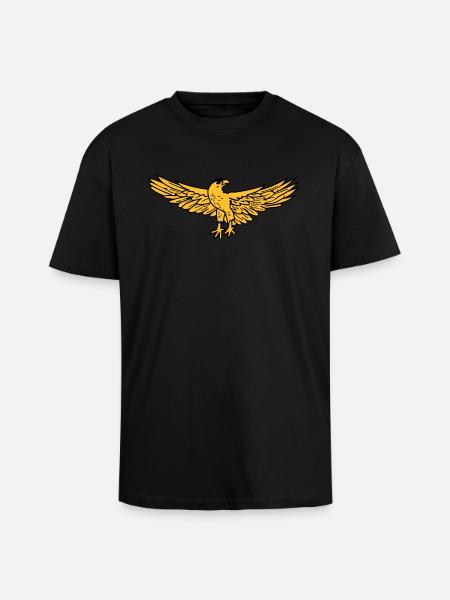 Eagle Rome SPQR - Unisex Oversized Heavyweight T-shirt - black