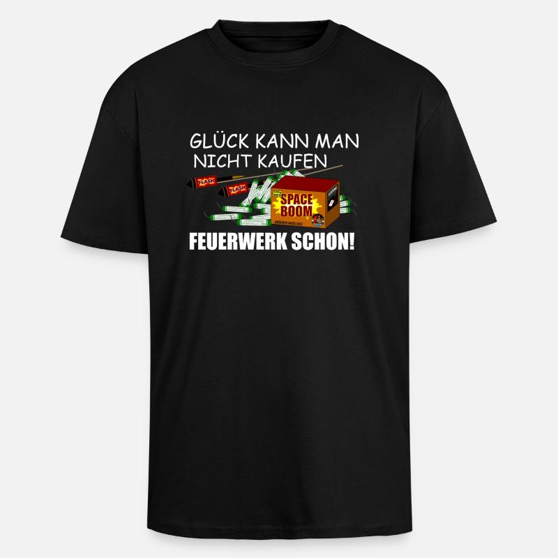 Fireworks can be bought - Unisex Oversized Heavyweight T-shirt - black