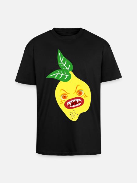 HALLOWEEN COSTUME LEMON - Unisex Oversized Heavyweight T-shirt - black