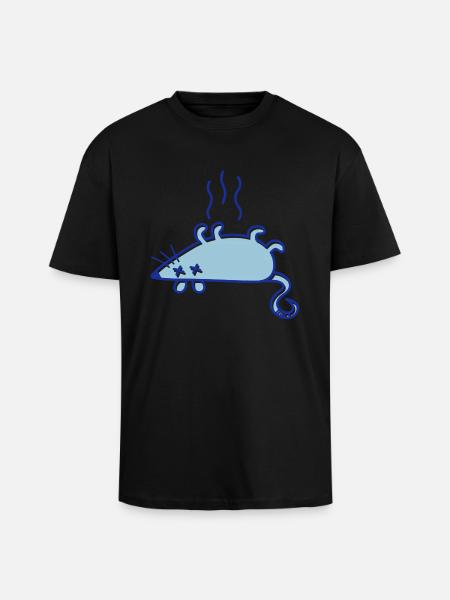 A dead mouse - Unisex Oversized Heavyweight T-shirt - black