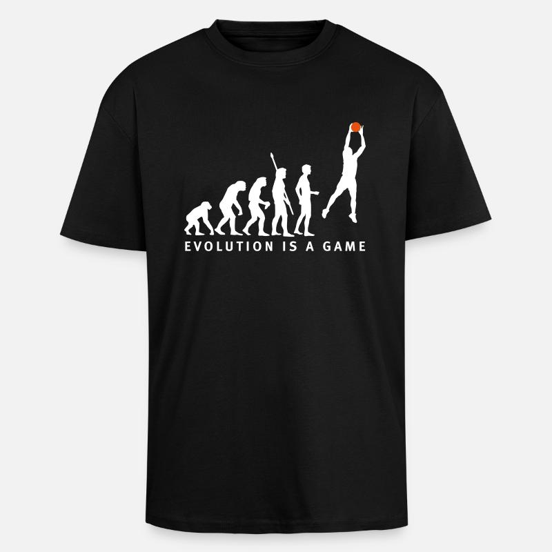 evolution_basketball_062011_b_2c - T-shirt unisexe oversize épais - noir