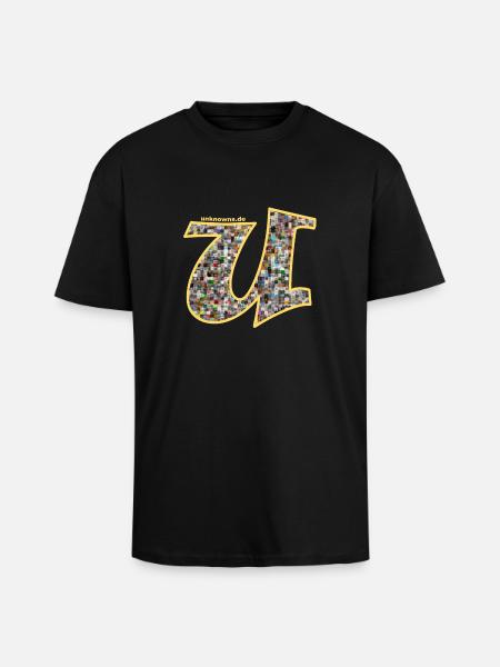 unknowns.de yellow avatar - Oversized Heavyweight Unisex T-Shirt - Schwarz