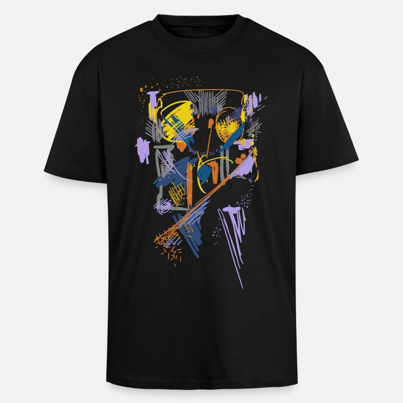 Architecture Abstrait - T-shirt unisexe oversize épais - noir