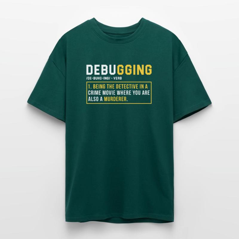 Debugging Programmer Cadeau T-shirt unisexe oversize épais