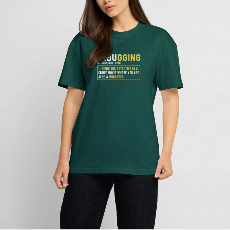 Debugging Programmer Cadeau T-shirt unisexe oversize épais
