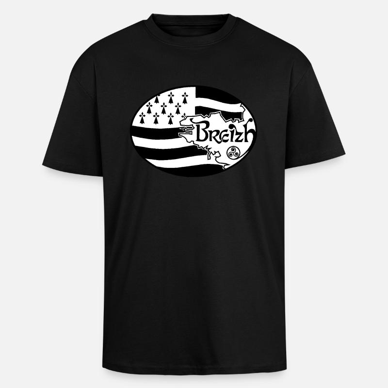 Flagge Großbritannien authentisch - Oversized Heavyweight Unisex T-Shirt - Schwarz