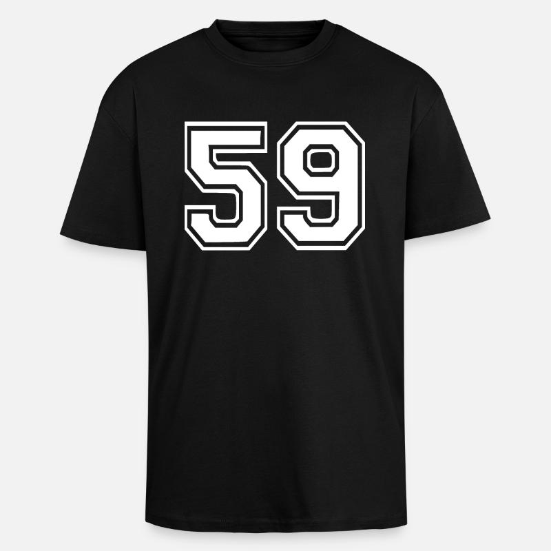 59 - Oversized Heavyweight Unisex T-Shirt - Schwarz