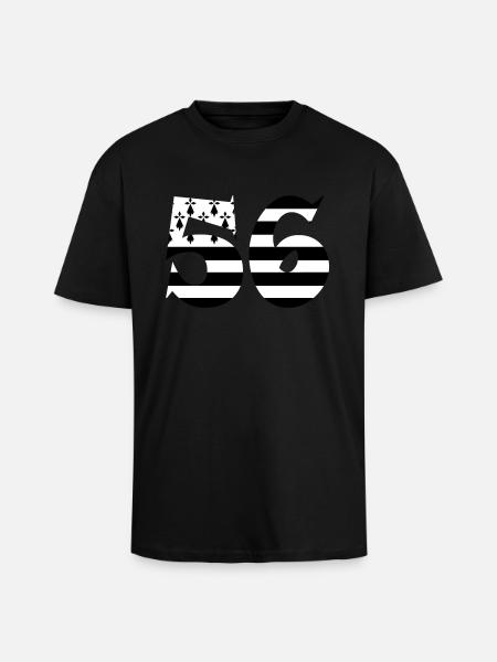 56 Britain flag - Unisex Oversized Heavyweight T-shirt - black