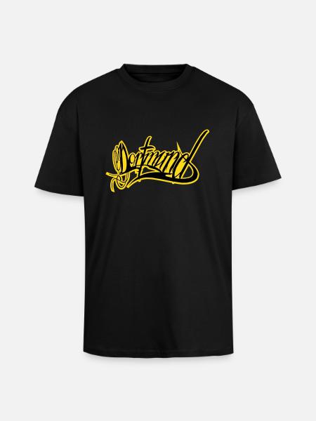 Dortmund - Unisex Oversized Heavyweight T-shirt - black