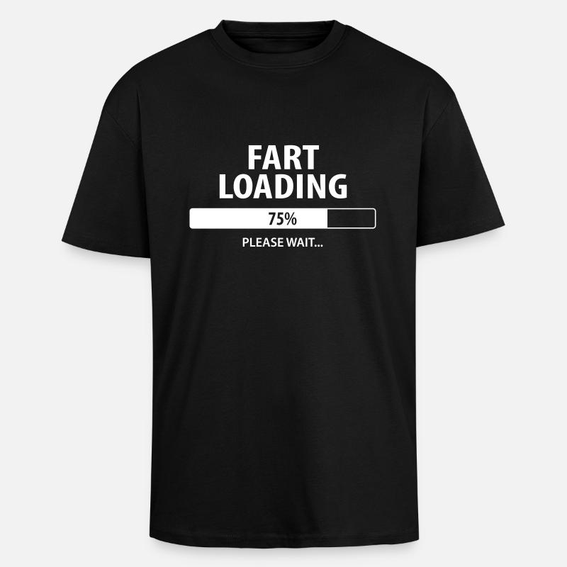 FART Loading - Oversized Heavyweight Unisex T-Shirt - Schwarz