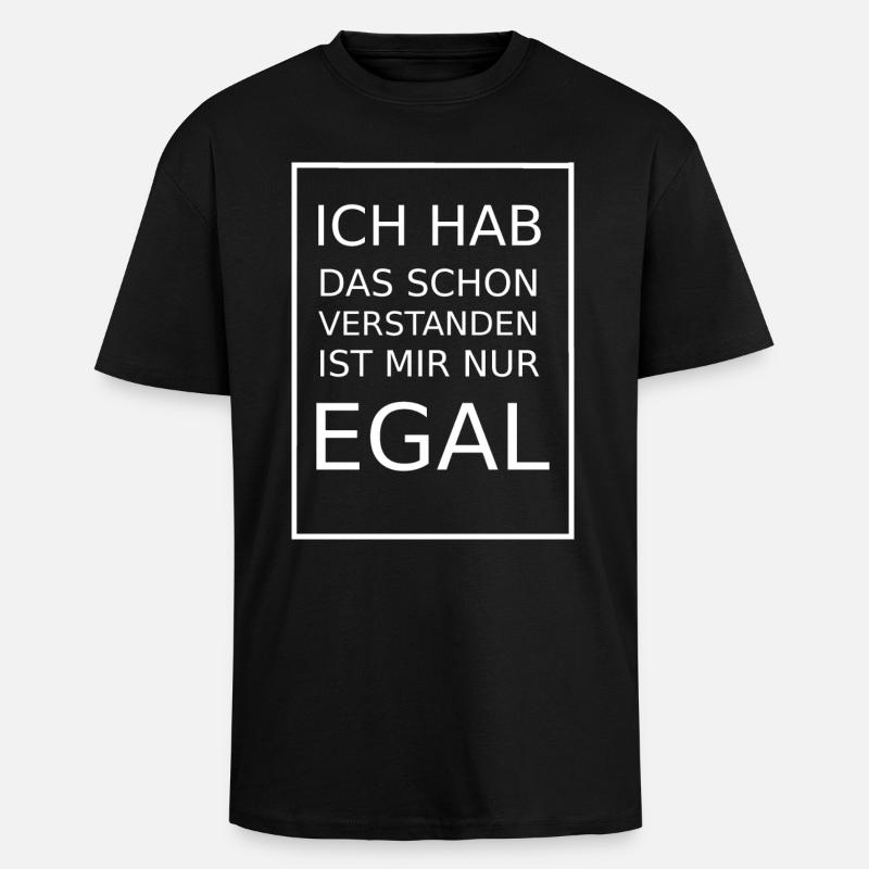 J’ai compris. - T-shirt unisexe oversize épais - noir