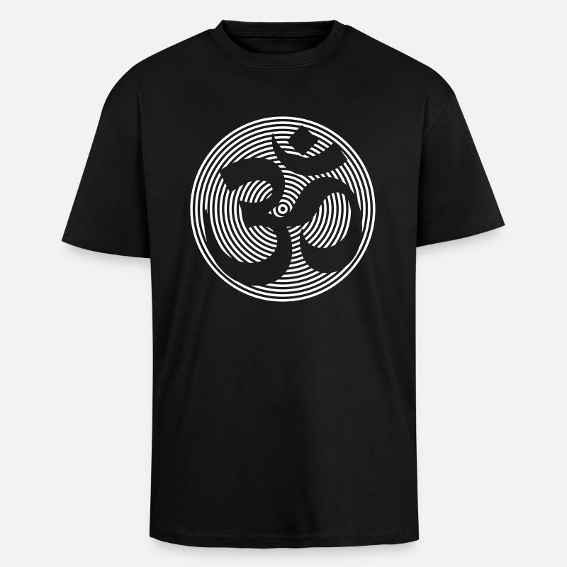 Tekno omum 23 - T-shirt unisexe oversize épais - noir