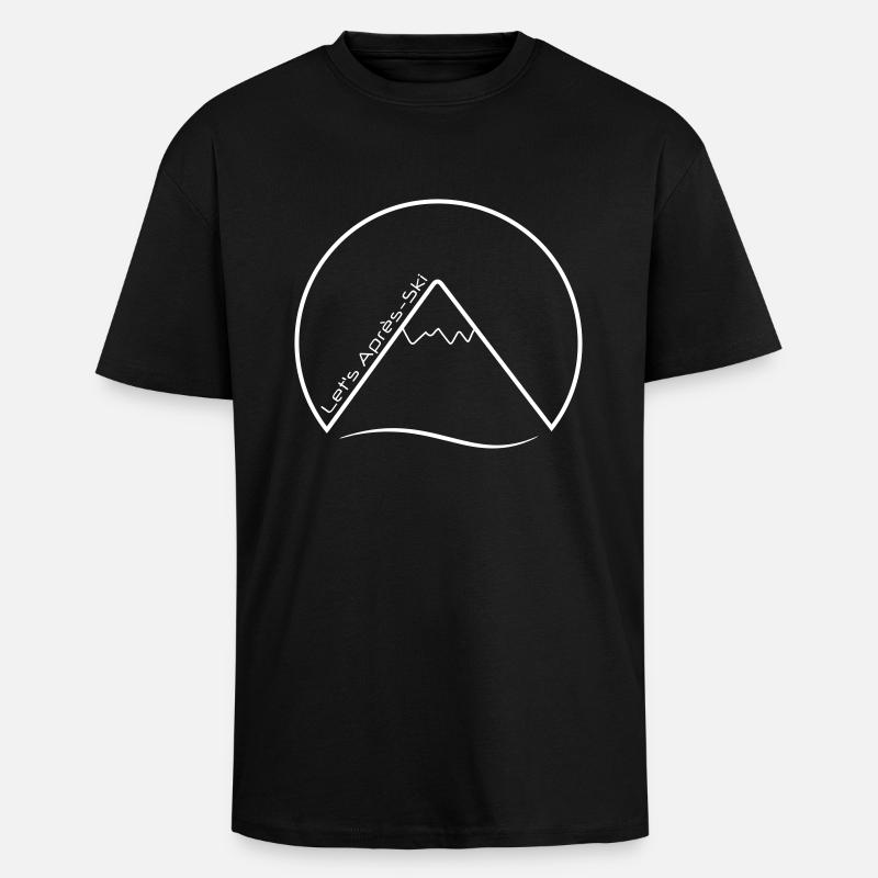 Après-Ski - Oversized Heavyweight Unisex T-Shirt - Schwarz