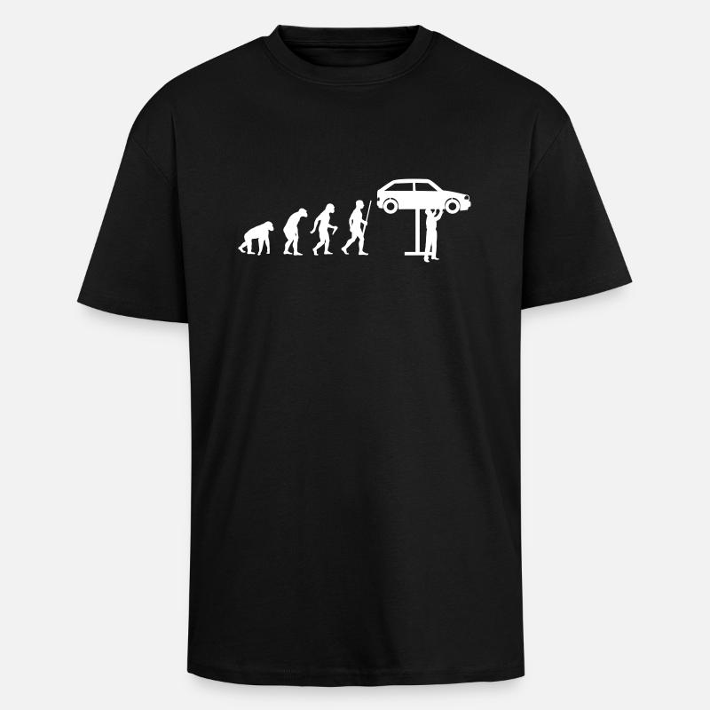 Evolution de la Mécantronique - T-shirt unisexe oversize épais - noir