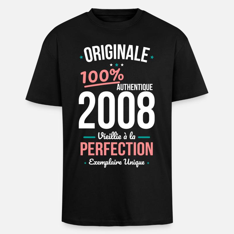 2008 – Original – Unique copy - Unisex Oversized Heavyweight T-shirt - black