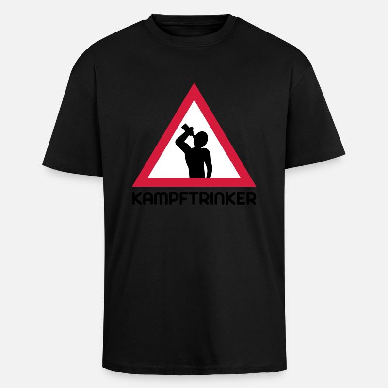 Kampftrinker - Oversized Heavyweight Unisex T-Shirt - Schwarz