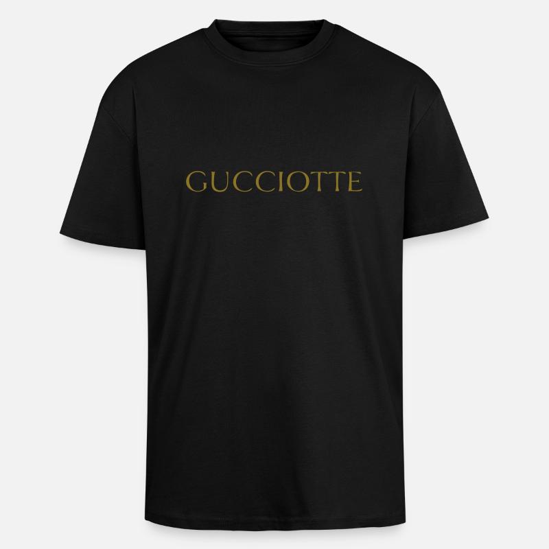 gucciotte - Oversized Heavyweight Unisex T-Shirt - Schwarz