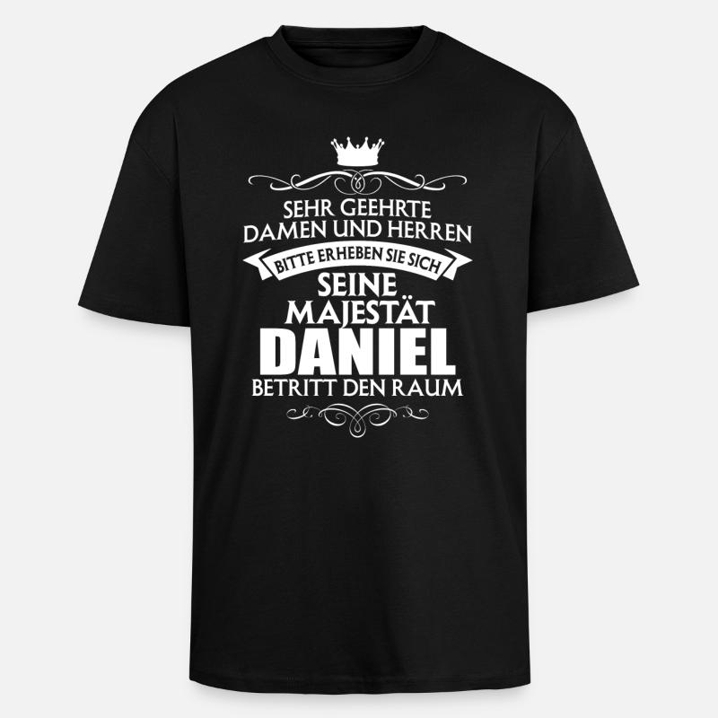DANIEL - Majestät - Oversized Heavyweight Unisex T-Shirt - Schwarz