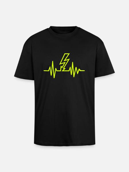 Electrician - Unisex Oversized Heavyweight T-shirt - black