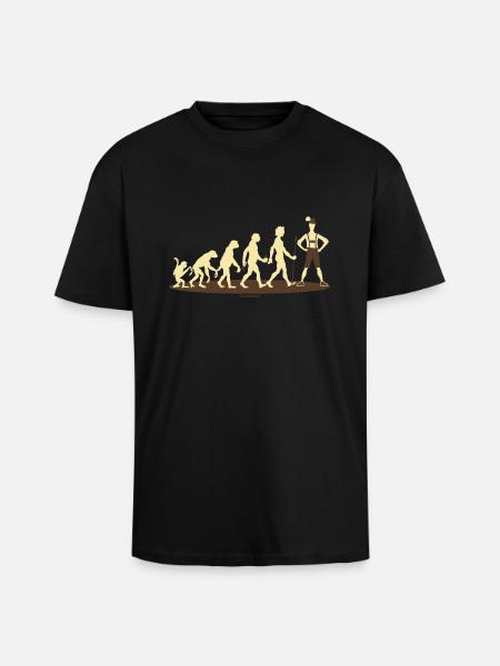 Evolution Bayer - RAHMENLOS Geschenk - Oversized Heavyweight Unisex T-Shirt - Schwarz