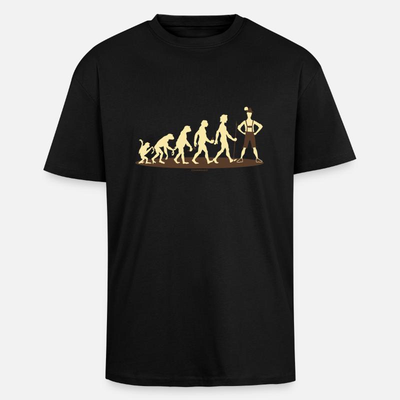 Evolution Bayer - RAHMENLOS Geschenk - Oversized Heavyweight Unisex T-Shirt - Schwarz