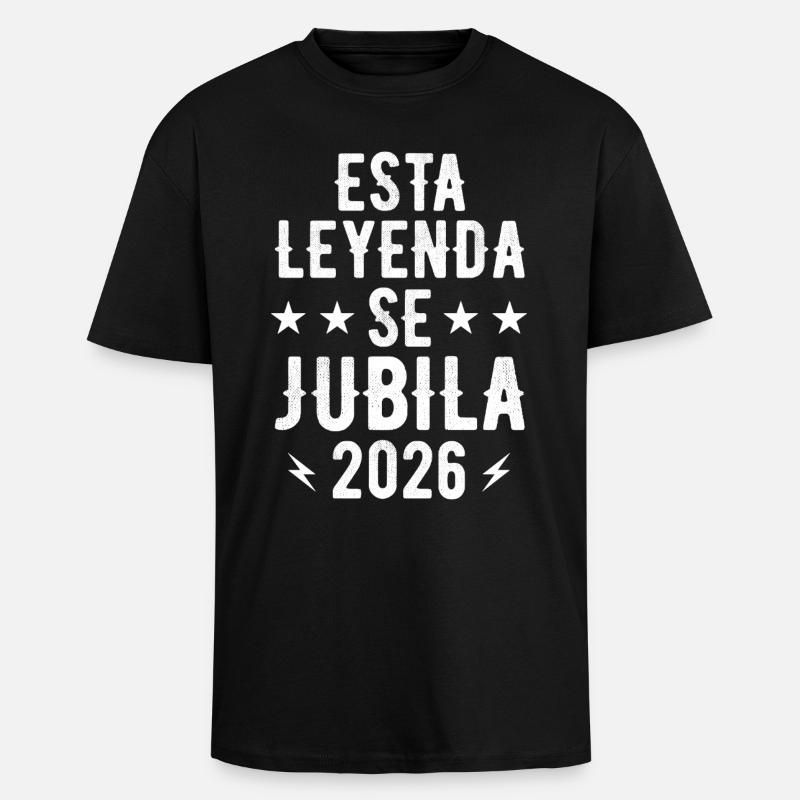 This Legend Retires 2026 - Unisex Oversized Heavyweight T-shirt - black