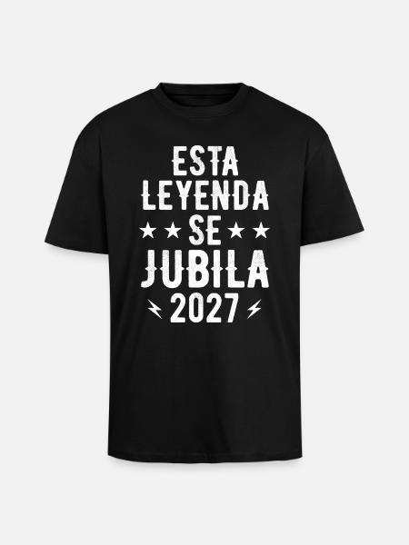 This Legend Retires 2027 - Unisex Oversized Heavyweight T-shirt - black