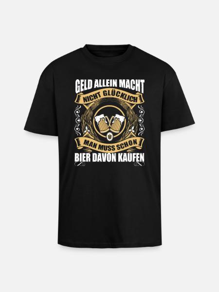 Bier kaufen - Oversized Heavyweight Unisex T-Shirt - Schwarz