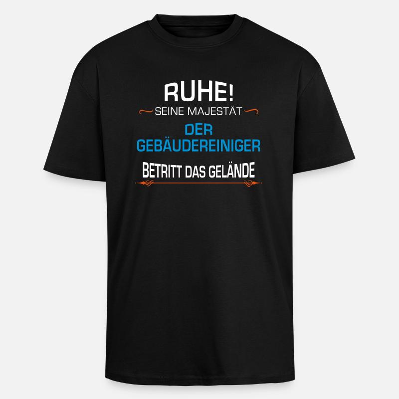 Gebäudereiniger Beruf - Oversized Heavyweight Unisex T-Shirt - Schwarz