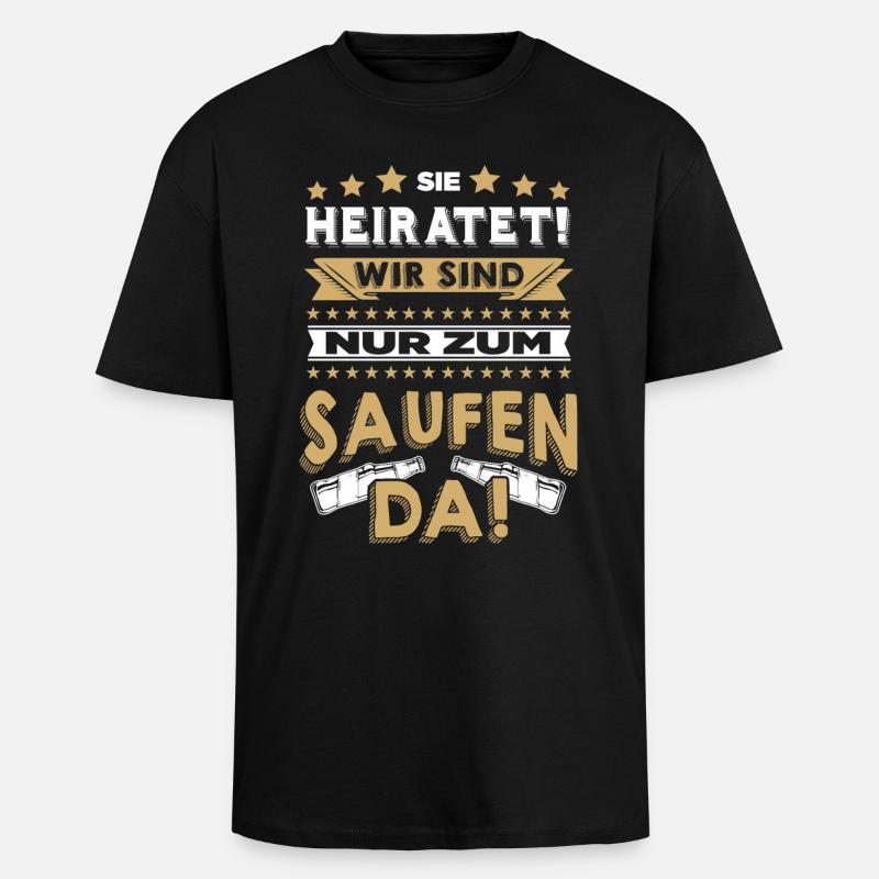 jga - Oversized Heavyweight Unisex T-Shirt - Schwarz