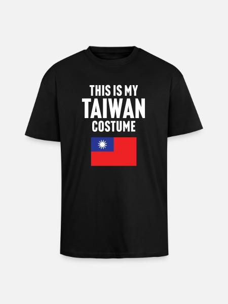 This my Taiwan costume - Unisex Oversized Heavyweight T-shirt - black