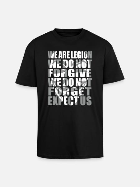 Anonymous Motto Shadow - Unisex Oversized Heavyweight T-shirt - black