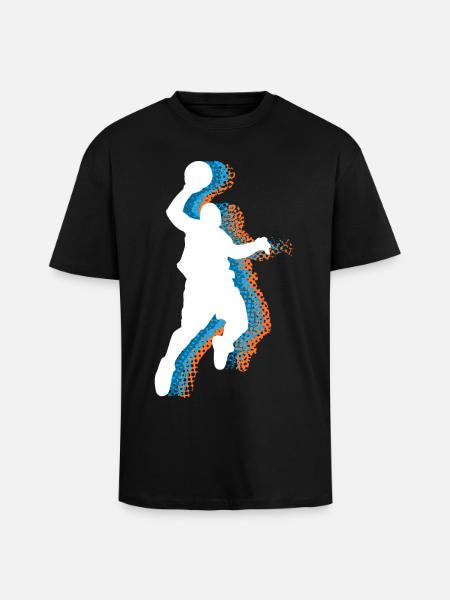 Basketball Basketballer - Oversized Heavyweight Unisex T-Shirt - Schwarz