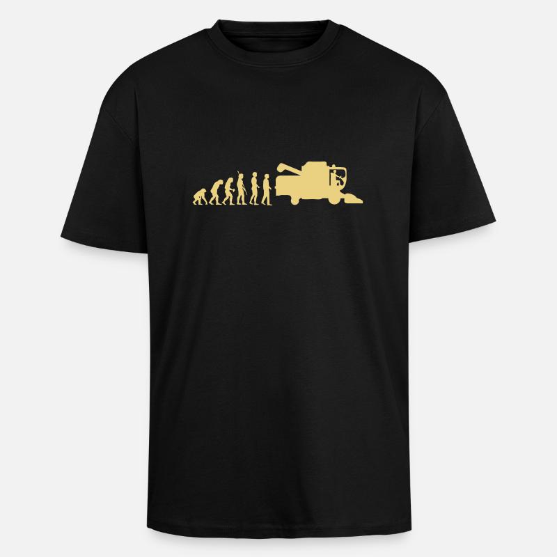 evolution_thresher_g1 - Oversized Heavyweight Unisex T-Shirt - Schwarz