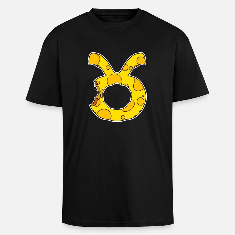Sternzeichen Stier Symbol - Oversized Heavyweight Unisex T-Shirt - Schwarz