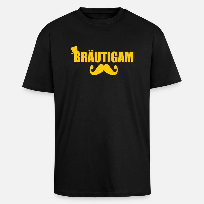 bräutigam - Oversized Heavyweight Unisex T-Shirt - Schwarz