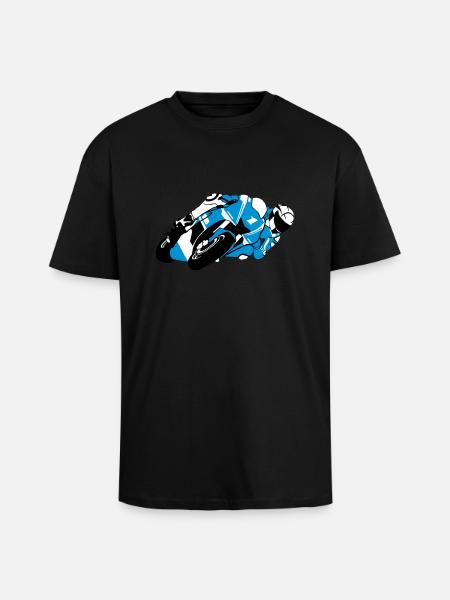 Moto-GP - Unisex Oversized Heavyweight T-shirt - black