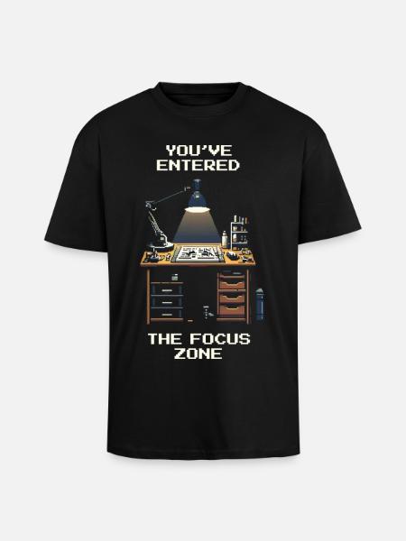 In der Fokuszone | Modellbau & Miniaturen - Oversized Heavyweight Unisex T-Shirt - Schwarz