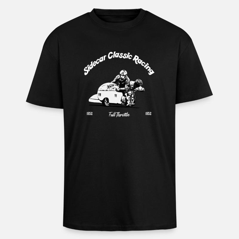 Sidecar Classic Racing - Oversized Heavyweight Unisex T-Shirt - Schwarz