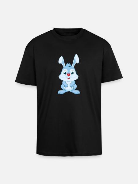 Süsser Hase - Oversized Heavyweight Unisex T-Shirt - Schwarz
