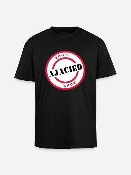 Ajaciet - Oversized Heavyweight Unisex T-Shirt - Schwarz