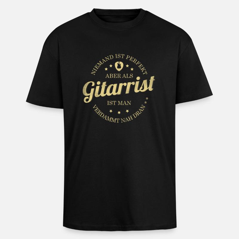 Gitarrist perfekt - Oversized Heavyweight Unisex T-Shirt - Schwarz