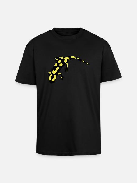 Feuersalamander (ital.) - Oversized Heavyweight Unisex T-Shirt - Schwarz