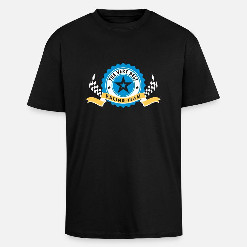 RACING-TEAM - Oversized Heavyweight Unisex T-Shirt - Schwarz