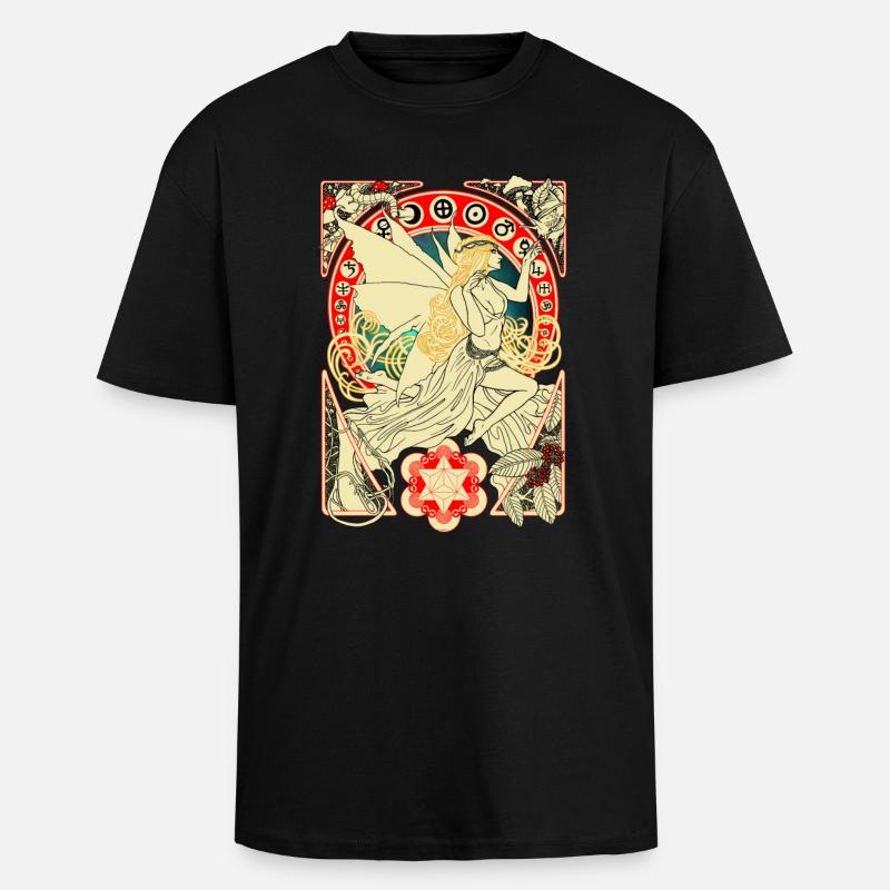DMT Fee - Oversized Heavyweight Unisex T-Shirt - Schwarz