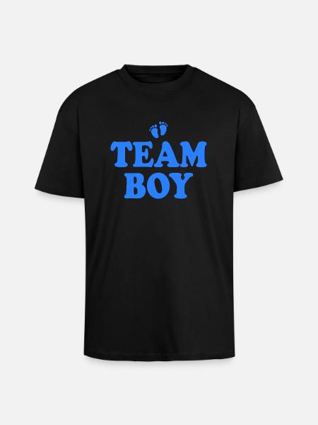 Team boy - Unisex Oversized Heavyweight T-shirt - black