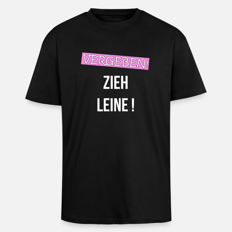 FOR A GO! RELATIONSHIP LOVE Gift - Unisex Oversized Heavyweight T-shirt - black