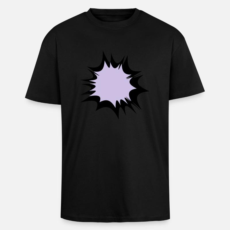 Speech comic bulle explosion - T-shirt unisexe oversize épais - noir