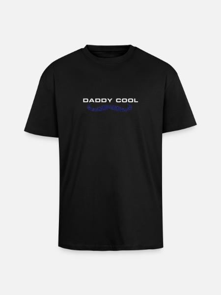 Daddy Cool Father Design - Unisex Oversized Heavyweight T-shirt - black